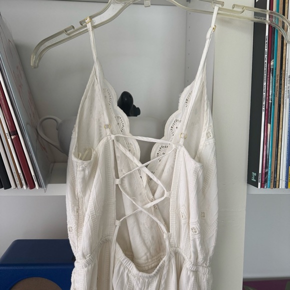 L*SPACE Ciara White Eyelet Embroidered Lace Jumpsuit - Picture 8 of 10